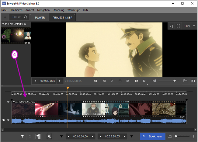 Video Splitter - Schritt 3