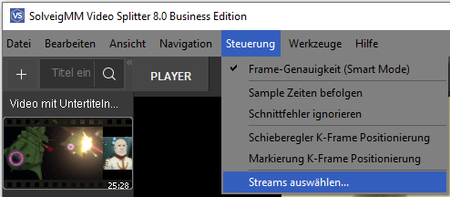 Video Splitter - Schritt 3