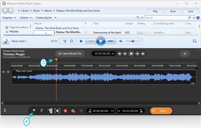 Edit MP3 file with WMP Trimmer Plugin - Picture 3