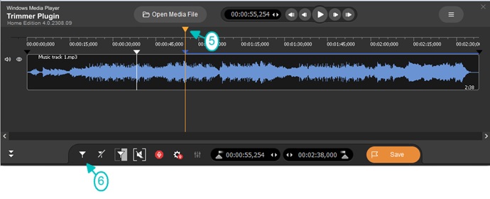 Edit MP3 file with WMP Trimmer Plugin - Picture 4