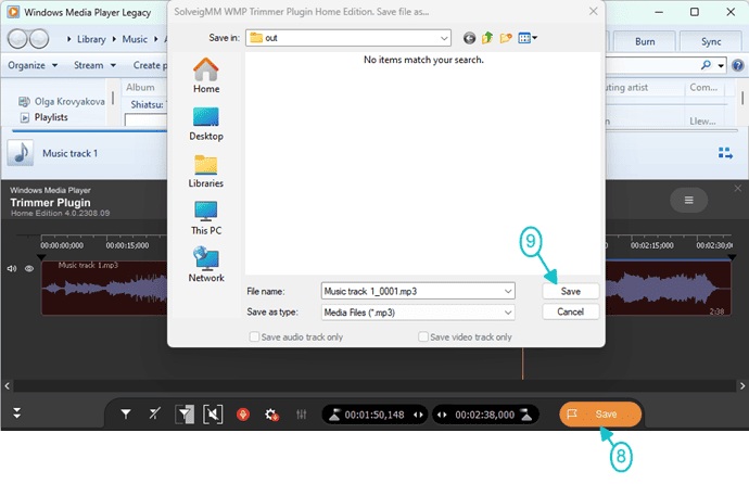 Edit MP3 file with WMP Trimmer Plugin - Picture 7