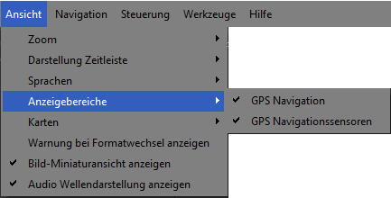 Untermenü "Panels"