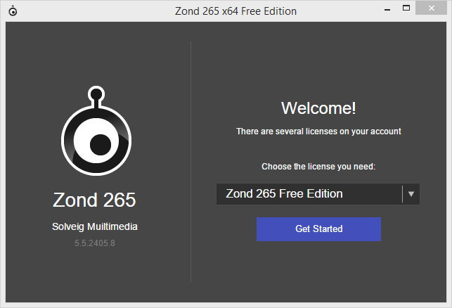 Select your Zond 265 edition